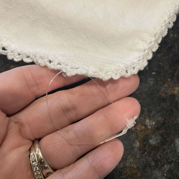 Vintage Embroidered Linen Bread Basket Napkin Flowers in Vibrant Colors 17x16" - Picture 11 of 11